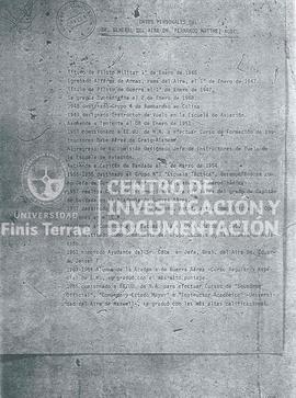 Datos personales del General de Aire Fernando Matthei