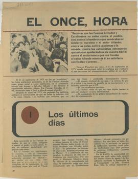Páginas de revista Qué Pasa con artículo conmemorativo y justificativo en torno a los hechos dura...