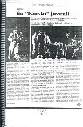 Goethe Su “Fausto” Juvenil
