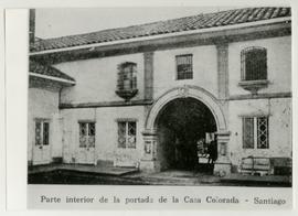 Fotografía de la Casa Colorada, titulada "Parte interior de la portada de la Casa Colorada -...