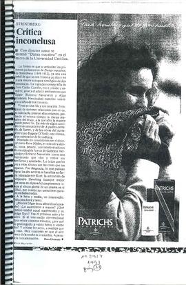 Strindberg Crítica Inconclusa