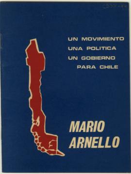 Libro Un movimiento, una política, un gobierno para Chile, por Mario Arnello