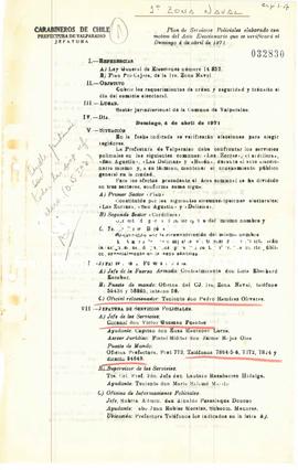 Plan de Servicios Policiales elaborado con motivo del Acto Eleccionario que se verificará el Domi...