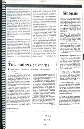 Tres Mujeres En Escena