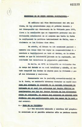 Necesidad de un nuevo sistema habitacional