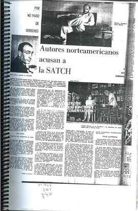 Por No Pago De Derechos Autores Norteamericanos Acusan A La SATCH