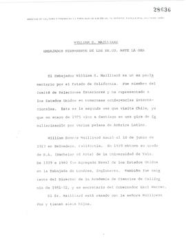 Informe sobre William S. Mailliard