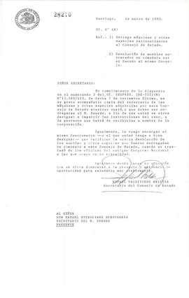 [Inventario de máquinas y otras especies adquiridas por el Consejo de Estado]