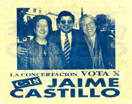 Folleto propagandístico de Jaime Castillo como candidato