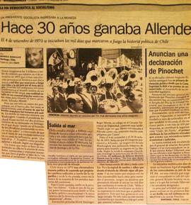 Hace 30 años ganaba Allende