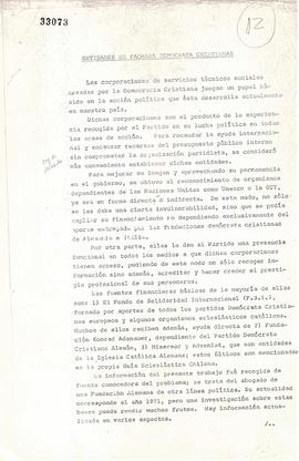 Entidades de Fachada Demócrata Cristianas