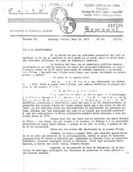 Vía a la incertidumbre