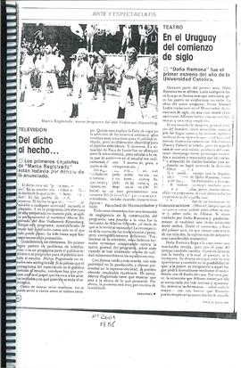 En El Uruguay Del Comienzo De Siglo