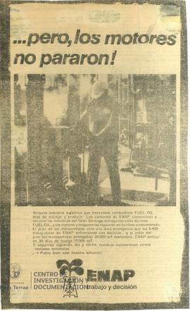 ...pero, los motores no pararon!
