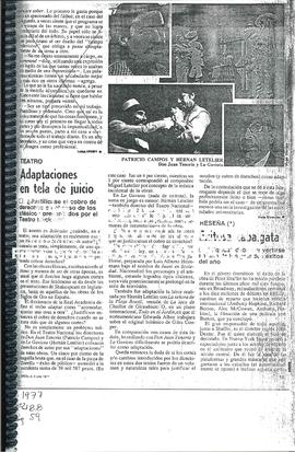 Adaptaciones En Tela De Juicio