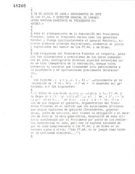 [Actas de reuiones relativas al proceso del plesbiscito nacional]