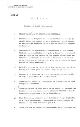 Transmisión del Mando presidencial