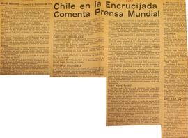 Chile en la encrucijada comenta prensa mundial