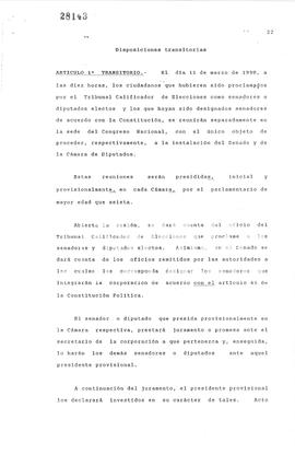Disposiciones transitorias