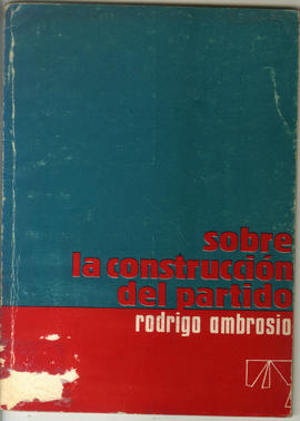 Libro titulado Sobre la construcción del partido, por Rodrigo Ambrosio