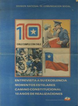 Revista especial de la Dinacos: Chile cumple con Chile con motivo de 10 años de realizaciones