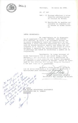 [Inventario de máquinas y otras especies adquiridas por el Consejo de Estado]