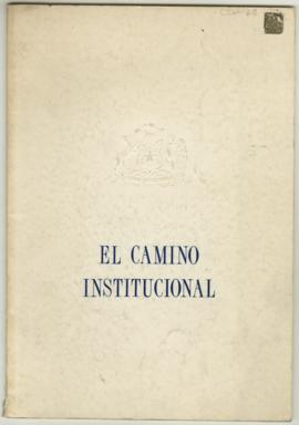 Librillo correspondiente al primer capítulo del libro Memoria de Gobierno 1973-1990, titulado El ...