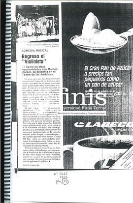 Regresa El “Violinista”