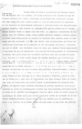 [Publicación Diario Conservador La Tercera]