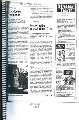 Importación Prescindible