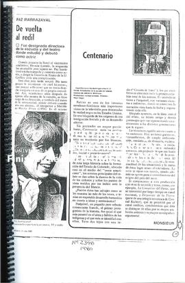 Paz Irarrázabal De Vuelta Al Redil