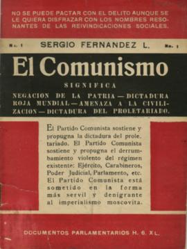 Folleto El comunismo significa..., núm., 1, por Sergio Fernández