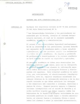 Anteproyecto Ley General de Universidades