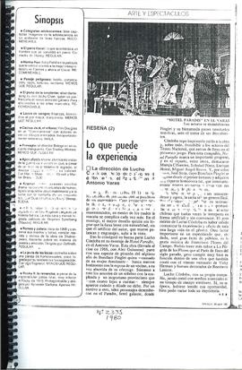 Lo Que Puede La Experiencia