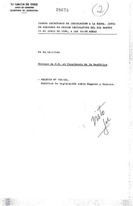 [Resume el estado de tramitación de tres proyectos de ley en las Comisiones Legislativas]