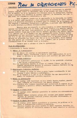 [Establece un plan de operaciones frente a la dictadura]