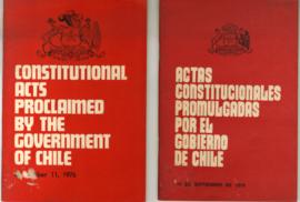 Actas constitucionales promulgadas por el Gobierno de Chile