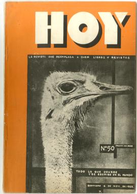 Hoy Magazine, 4 de noviembre de 1932, núm. 50, año I