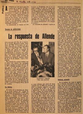 La respuesta de Allende