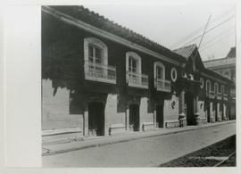 Fotografía de la Casa Colorada perteneciente al Archivo fotográfico de la Universidad de Chile