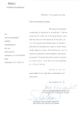 [Reglamento del Consejo de Estado]