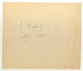 Copia en microfilm titulada en un sobre manuscrito como "Valpo 1889" de Alfredo Helsby ...