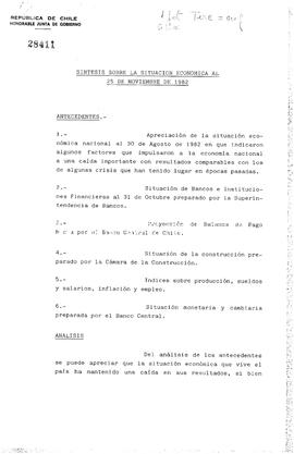 [Síntesis sobre la situación económica de Chile]